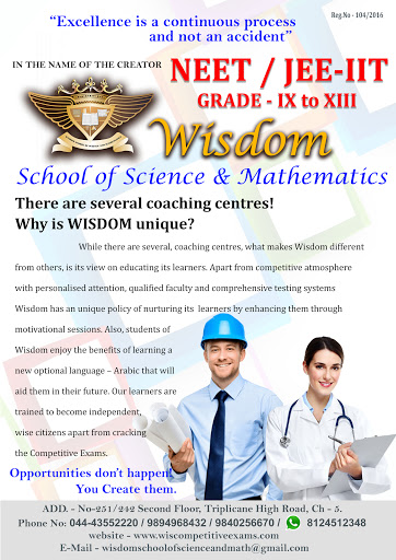 Academic Awards of Wisdom School Of Science And Mathematics