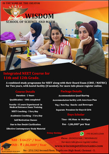 Tutor Teaching Classes of Wisdom School Of Science And Mathematics