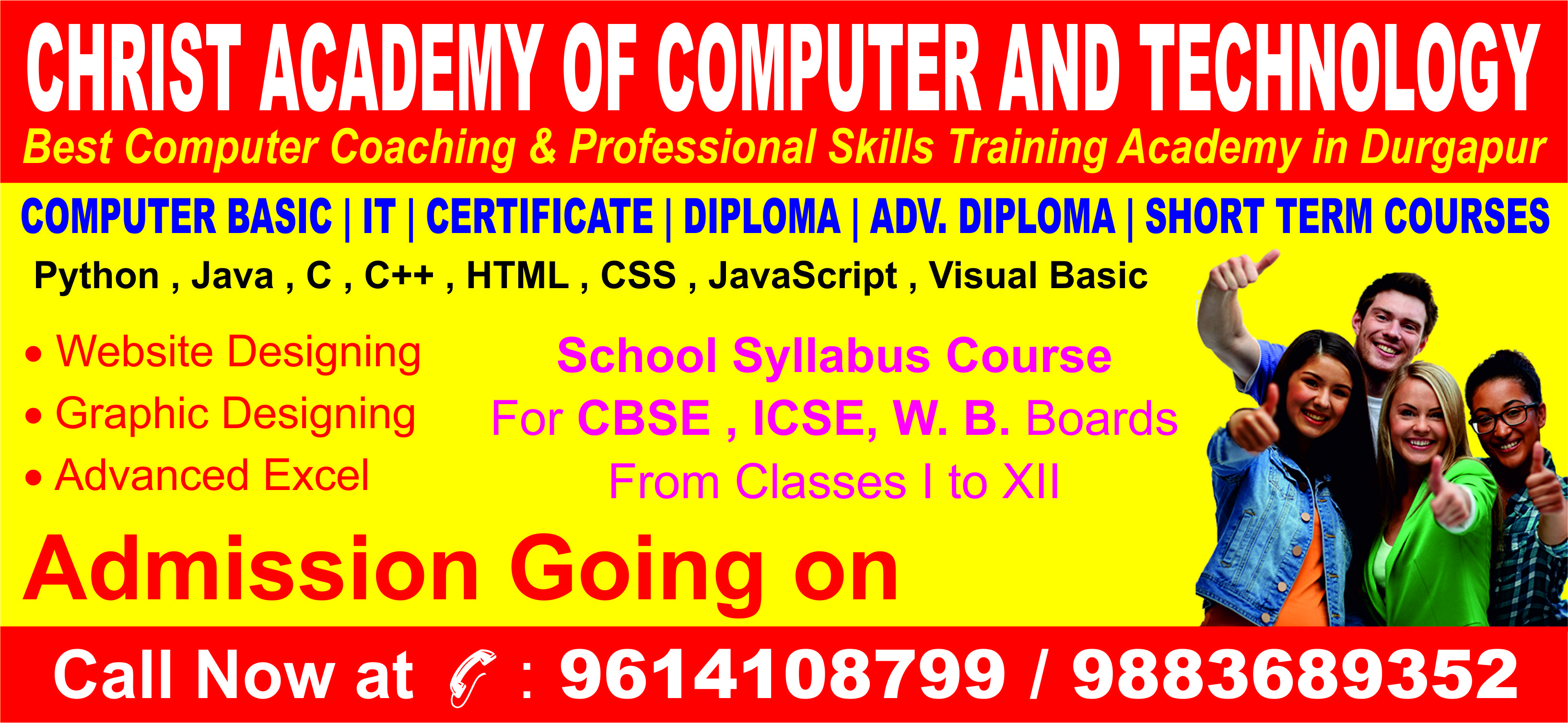 CHRIST ACADEMY OF COMPUTER AND TECHNOLOGY A-Zone Durgapur