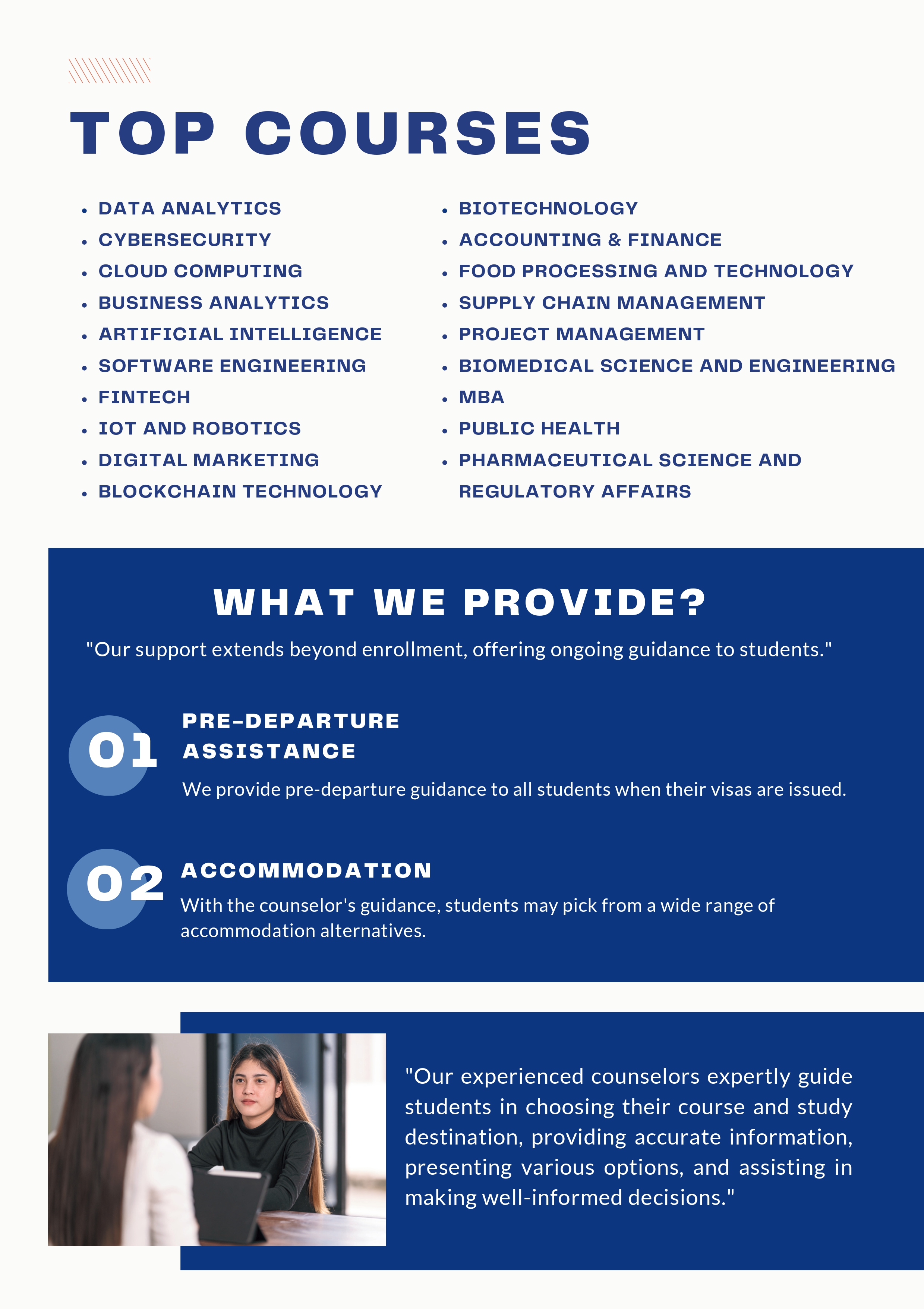 Counselors of Student Destination Overseas Consultants