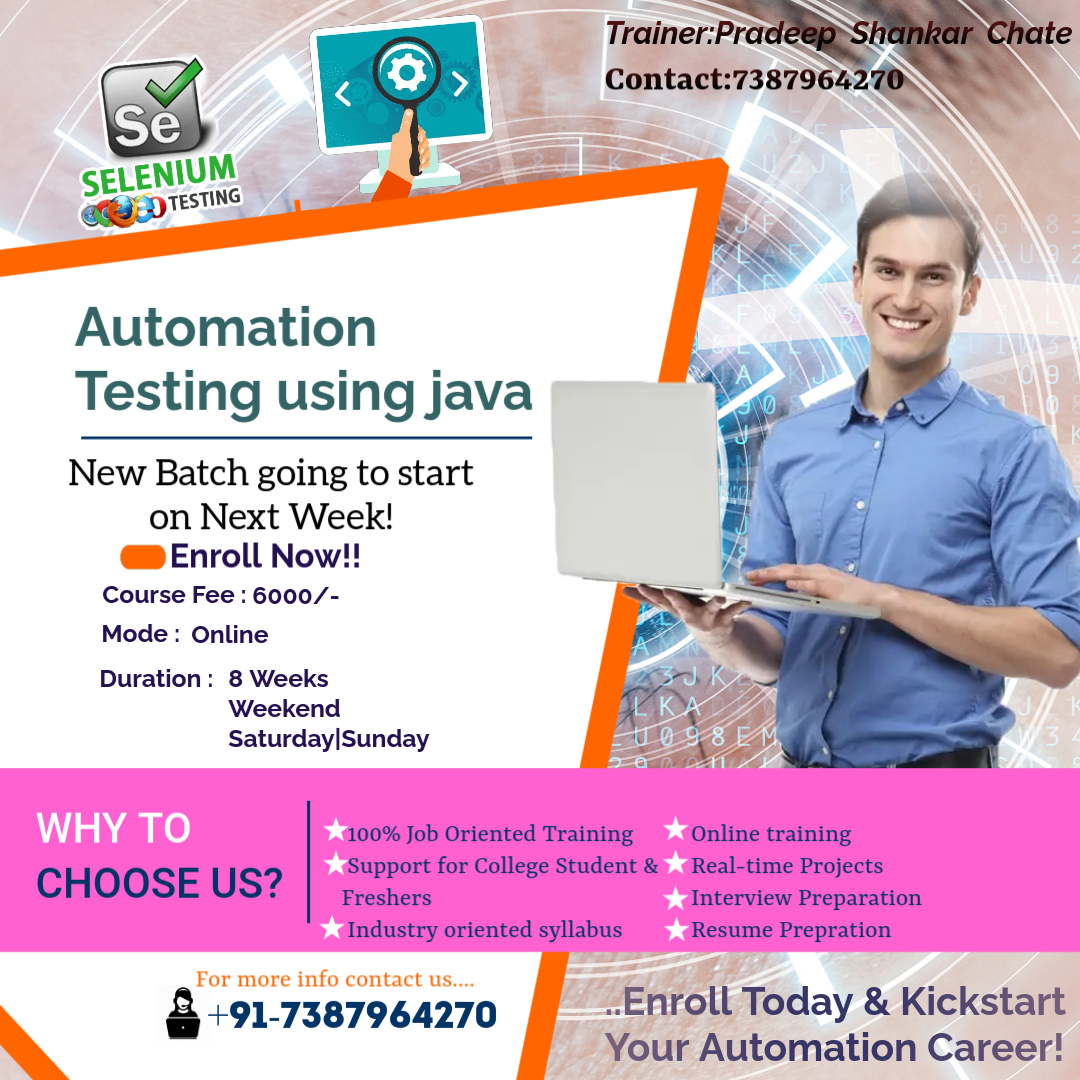 Automation Testing Training Shivaji Chowk Ambajogai
