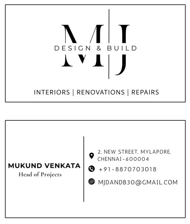 MJ Design & Build Mylapore Chennai