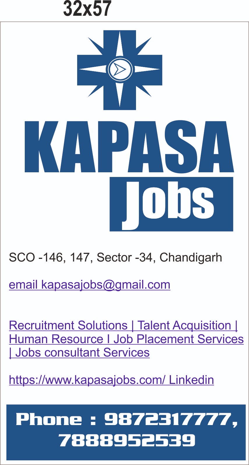 Kapasa Jobs Sector 22 Chandigarh Kapasa Jobs Sector 22 Chandigarh