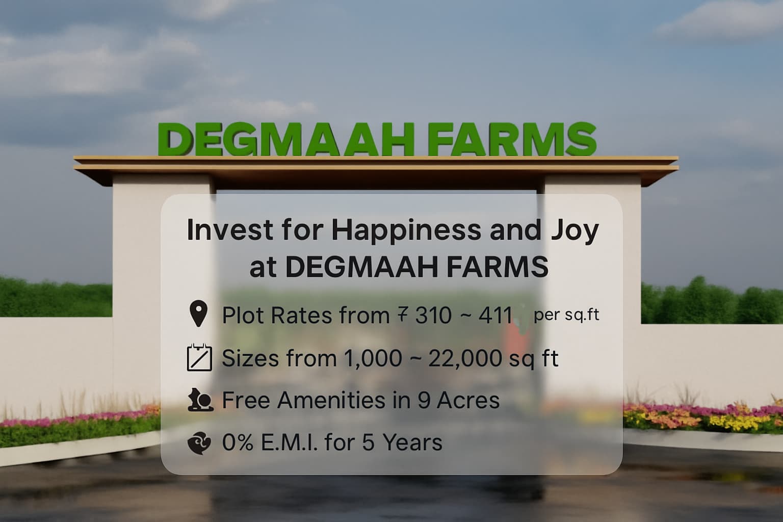 100022000 sqft Plots & Land for in Samartha Nagar
